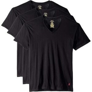Polo Ralph Lauren Mens V Neck Undershirt 3 Pack Size S Classic Fit Cotton NEW